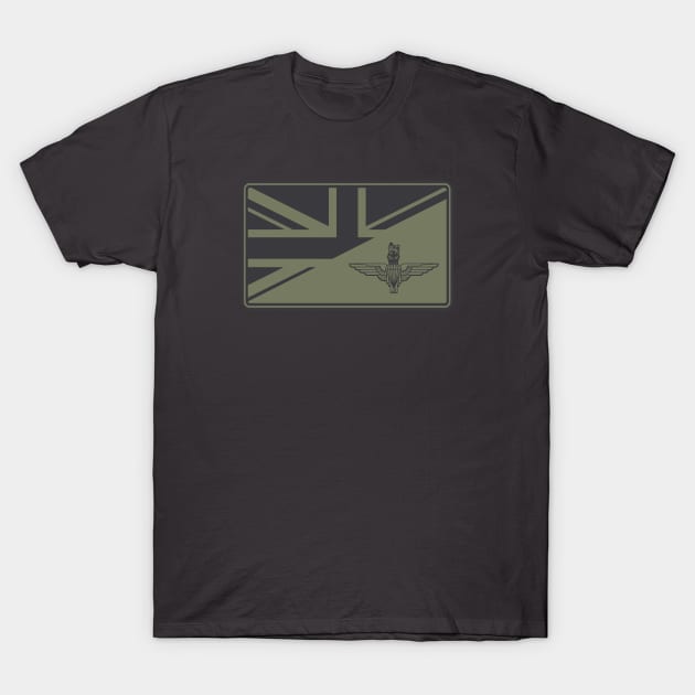 Parachute Regiment Union Jack Patch (subdued) T-Shirt by TCP